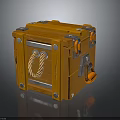 Vintage Wooden Crate With Metal Hardware Rope Handle And Lock