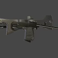 Sci-fi submachine gun 3d model
