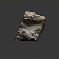 Natural Layered Rock Formation With Rough Gray Textured Geological Surface