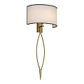 Elegant Modern Wall Lamp With White Fabric Lampshade And Gold Metal Frame