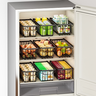 Refrigerator extraction basket 3d model