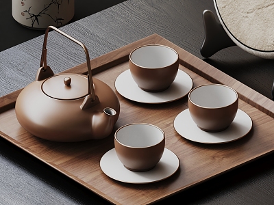 Modern Tea Set Tea Set Ornaments model