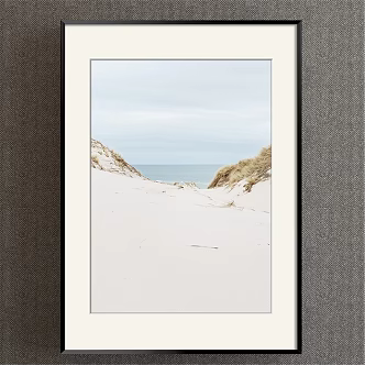 modern landscape painting 3d model