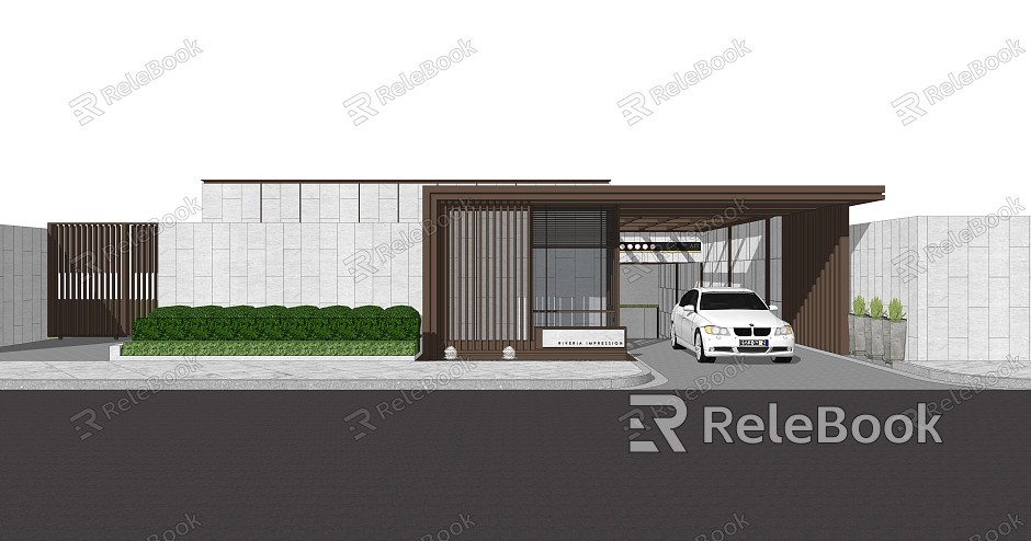 Modern Gate Entrance Gate model