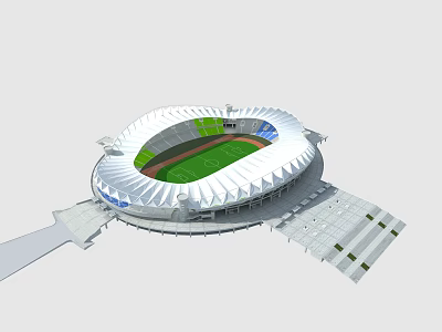 Modern Gymnasium Wuhan Sports Center Gymnasium 3d model