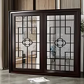New Chinese-style openwork window 3d model
