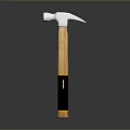 Durable Claw Hammer With Wooden Handle Black Ergonomic Grip And Silver Metal Head