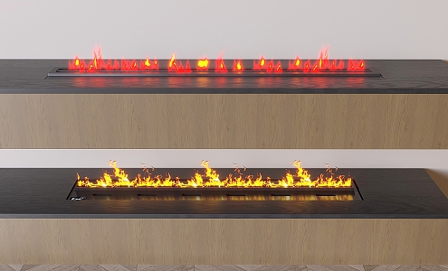 Modern Electronic Fireplace Flame Fireplace Electronic Flame Decorative Fireplace 3d model