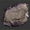 Purple Pink Amethyst Crystal Cluster With Natural Crystalline Formation On Dark Background