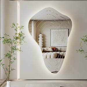 Modern Mirror Dressing Mirror Art Mirror Alien Mirror Floor Mirror Irregular Mirror Full-length Mirror 3d model