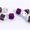 Modern Dice Old Dice Old Object 3d model