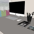 Computer Laptop Ornaments Display 3d model
