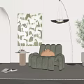 Modern Lazy Sofa 3d model