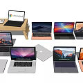 Various Laptops Including Chromebook With Sleek Design And Colorful Displays
