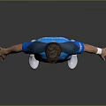 Professional Football Sports Equipment With Blue Jersey White Shorts Socks And Cleats