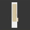 Modern Minimalist Wooden Staircase With Handrail And White Support Structure