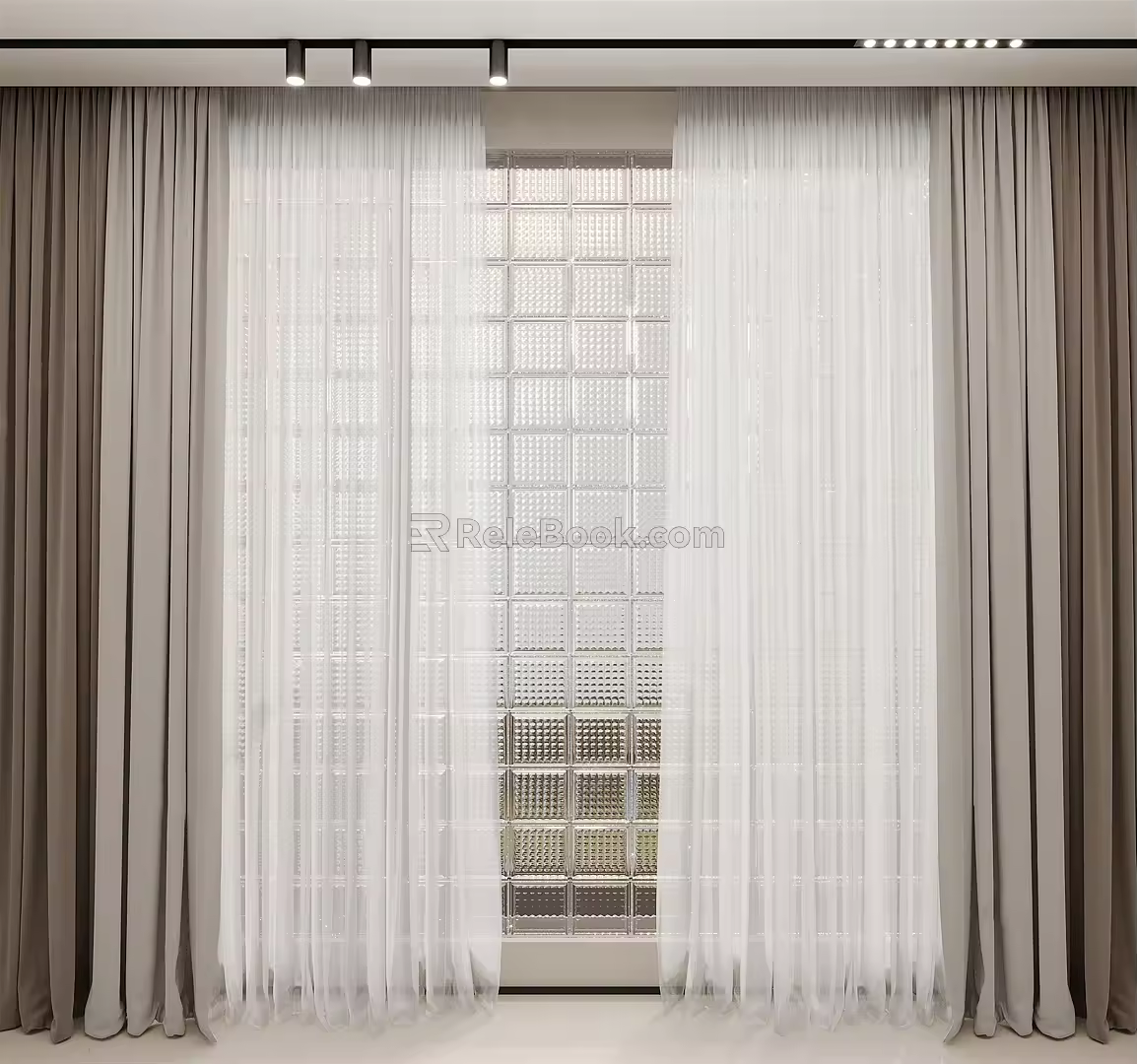 Modern Curtains 3d model