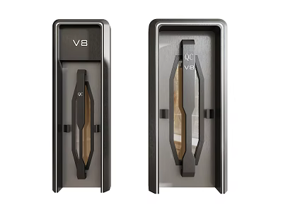 Modern Side-Hinged Door Lock With VB Vision Series Stylish Design Features 3d model