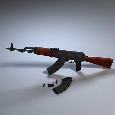 Modern Rifle 3d model Modern Rifle 3d model