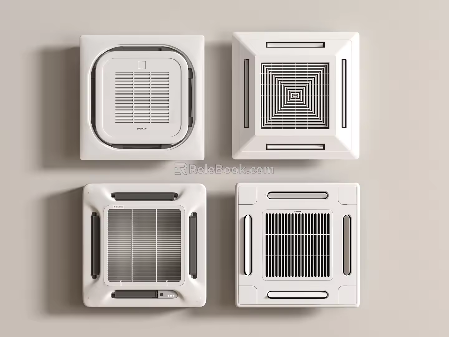 Ceiling type central air conditioning combination 3d model