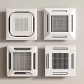 Ceiling type central air conditioning combination 3d model
