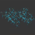 Advanced Medical Device with 3D Detailed Blue Neuronal Network Structure for Neurological Studies