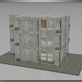 Vintage Multi Story Stone Building With Classic Windows And Textured Facade