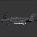 Modern Fighter Next Generation Aircraft 3d model