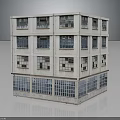 Multi Story White Building With Multiple Windows And Ground Floor Large Glass Panels