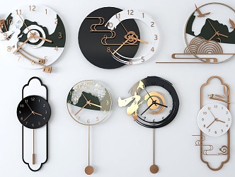 Modern Clock 3d model