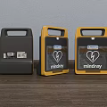 Public Facility AED Devices in Different Colors Wall Mounted Design 3d model