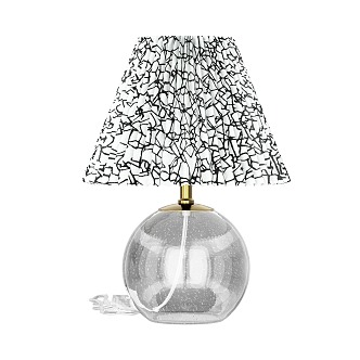 glass table lamp 3d model