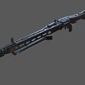 MG42 submachine gun machine gun machine gun semi-automatic rifle assault rifle firearms low face number low model simple model game film and television level super realistic 3d model