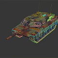 Modern Military Tank With Camouflage Paint And Armored Exterior Design