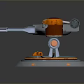 laser tower turret turntable sci-fi tower defense game tower defense sci-fi turret game turret game turret 3d model