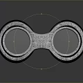 Vintage Metal And Leather Binoculars With Classic Design For Daily Use