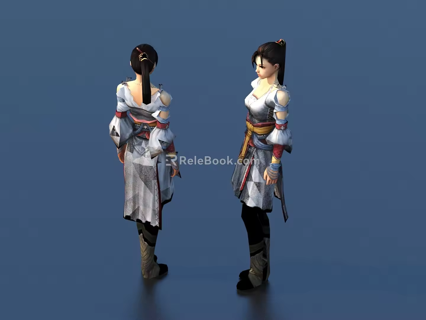 Ancient Character Game Character Game Role Toy Hand Cartoon Animation 3d model