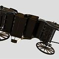 Vintage carriage 3d model