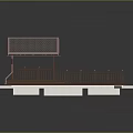 Outdoor Wooden Pavilion Structure With Roof Railing Platform And Base Design