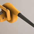 Yellow Industrial Blower With Long Black Nozzle And Ergonomic Handle Design For Heavy Duty Use