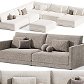 Modern Leisure Sofa Combination Modern Leisure Sofa Living Room Sofa Multi-person Sofa Pillow Pillow Home Furniture Simple 3d model