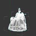 Game Animated Character With Orange Shell Armored Body Circular Accents And Small Top Figure