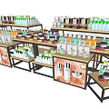 Showcase Shelf Cosmetic Cabinet Cosmetic Display Cabinet Flowing Water Table Display Cabinet Scene Stack Promotion Rack Display Stack Head Promotion Display Cabinet 3d model