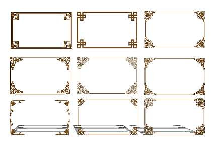 New Chinese line partition combination 3d model