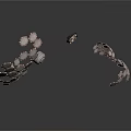 Modern Elegant Geometric Earrings With Metal Petal Shapes And Crystal Accents