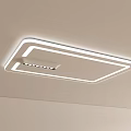 Modern Ceiling Lights With Square And Round Designs 3d model
