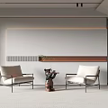 Modern leisure sofa combination sofa coffee table combination 3d model