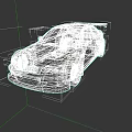 White And Blue Race Inspired Sporty Car With Rear Spoiler Front Bumper And Hood Vents