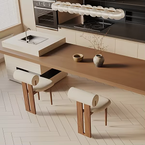 Modern dining table 3d model