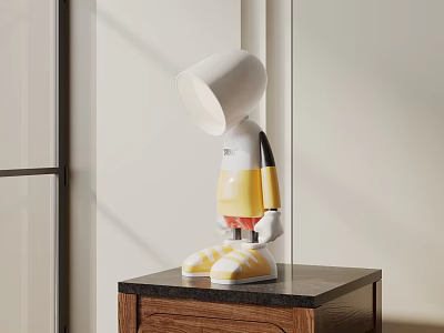 Modern table lamp 3d model
